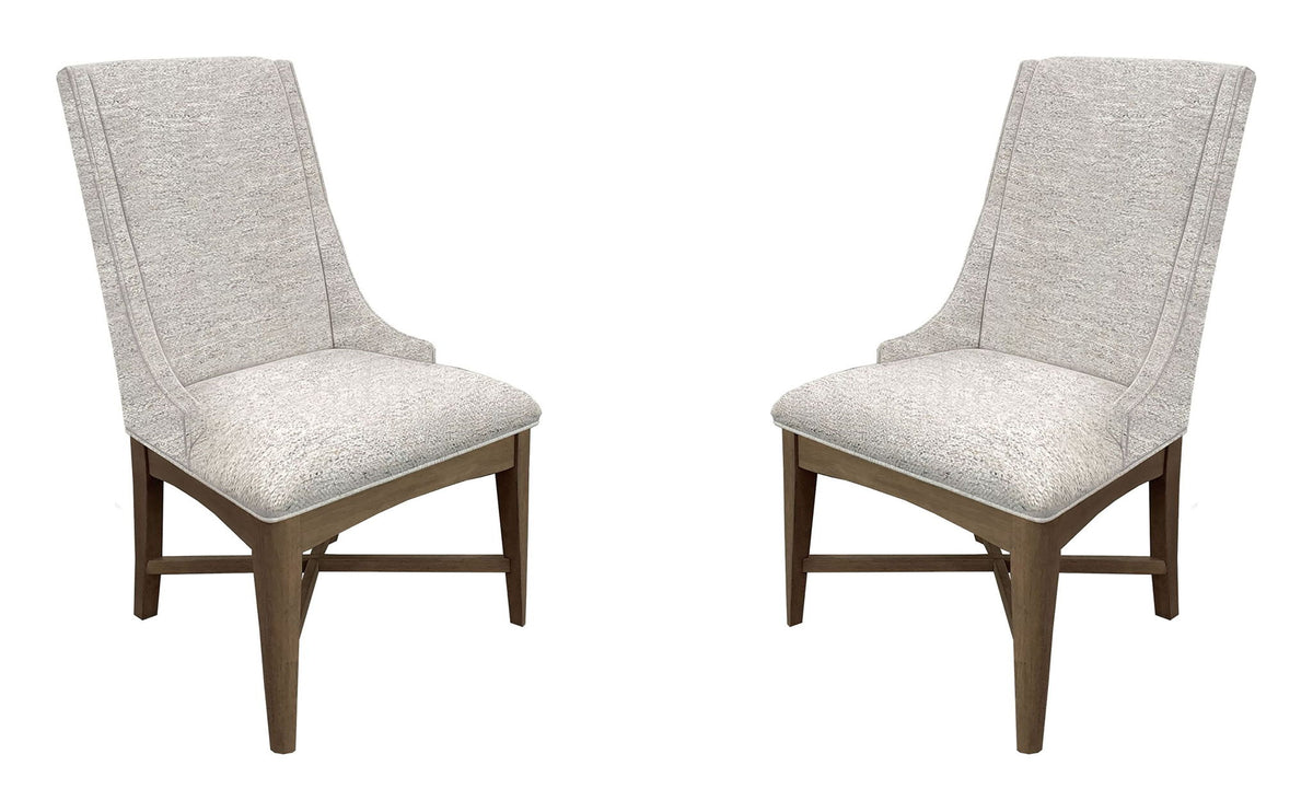 Americana Modern Dining - Host Dining Chair (Set of 2) - Cotton White - R&R Furniture Gallery (Fountain Valley, CA)