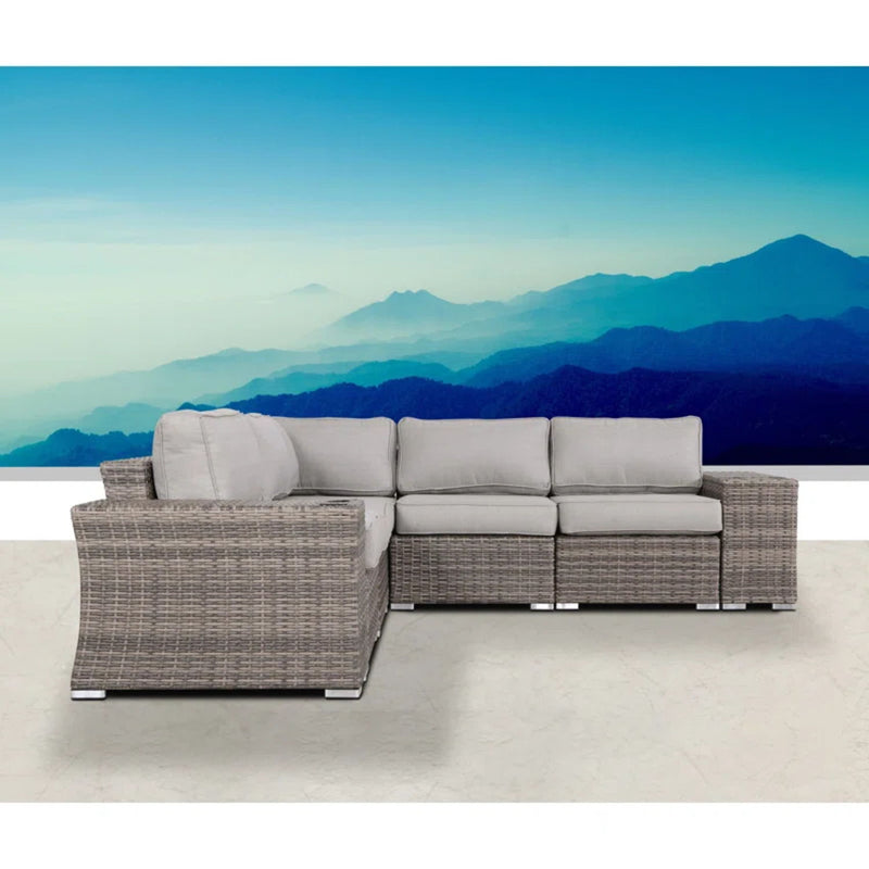 Rattan Sectional Sofa Set With Cushions - R&R Furniture Gallery (Fountain Valley, CA)