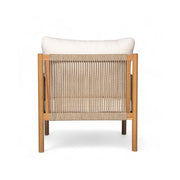 Modern Outdoor Woven Lounge Chair With Solid Wood Frame - Teak - R&R Furniture Gallery (Fountain Valley, CA)
