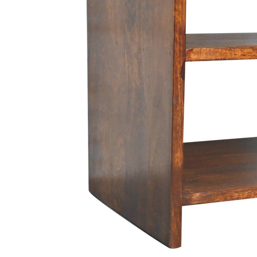 Aspen - Open Bedside Table - Dark Brown - R&R Furniture Gallery (Fountain Valley, CA)