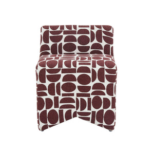 Pippa - Geometric Jacquard Weave Stool - R&R Furniture Gallery (Fountain Valley, CA)