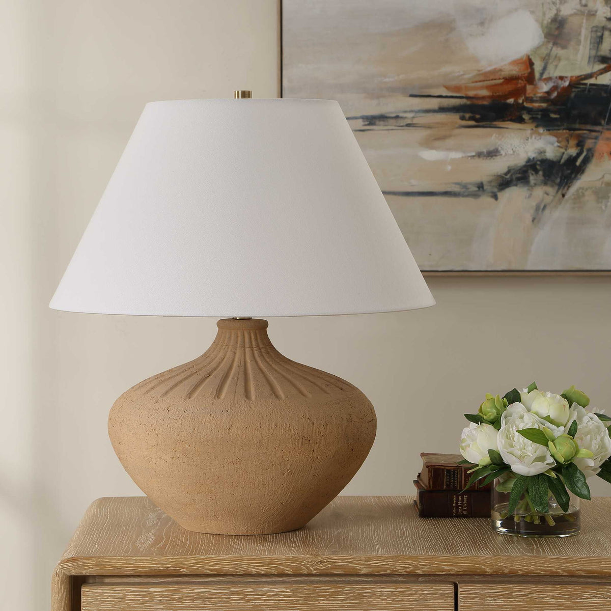 Eldon - Table Lamp - Terracotta