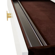 Belmont Place - Desk - White / Dark Brown - R&R Furniture Gallery (Fountain Valley, CA)