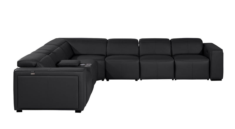 1224 - 7-Piece L-Shaped Sectional Sofa In With 4 Power Recliners & Power Headrests