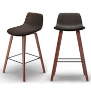 Addy - Counter Stool (Set of 2) - Distressed Brown - R&R Furniture Gallery (Fountain Valley, CA)
