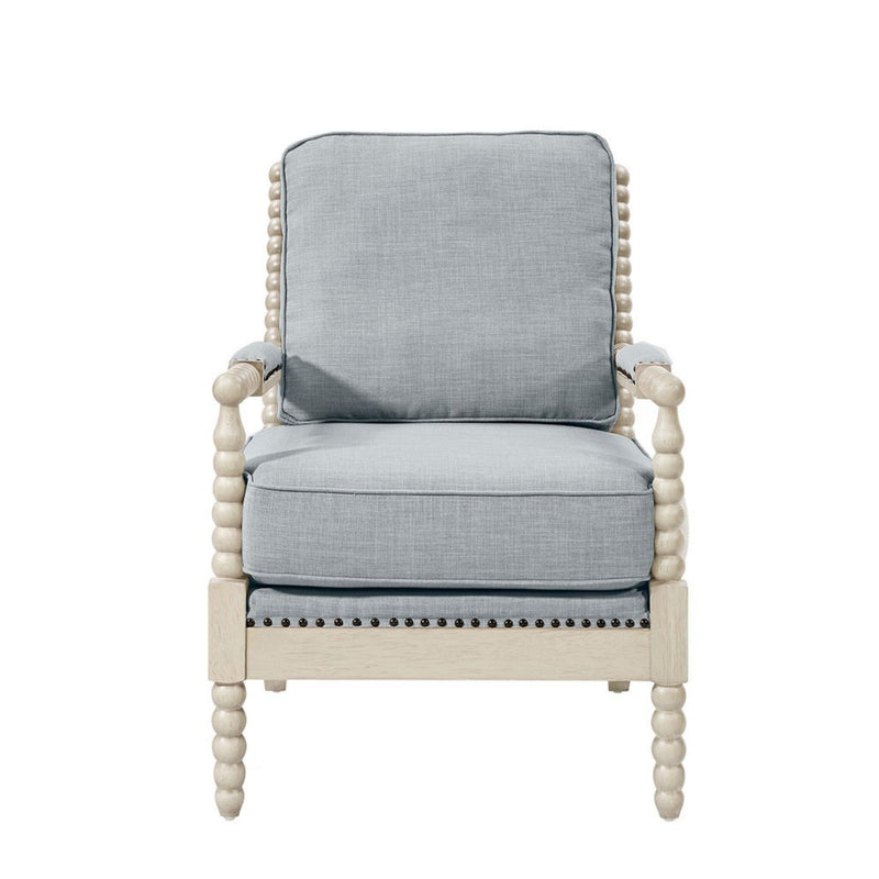 Arm Chair With Open Back Spindle Design, Padded Armrests - R&R Furniture Gallery (Fountain Valley, CA)