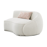 Sahara - Sectional Sofa With 3 Pillows - Beige Boucle - R&R Furniture Gallery (Fountain Valley, CA)