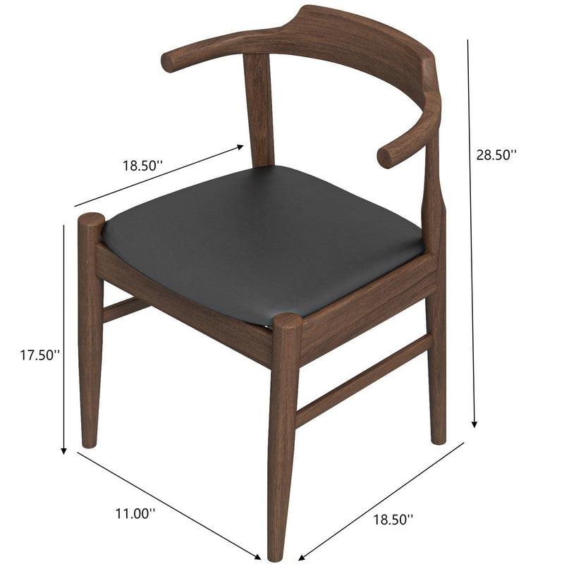 Leon - Mid-Century Modern Dining Chair (Set of 2) - R&R Furniture Gallery (Fountain Valley, CA)