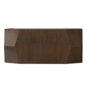 Eisley - Coffee Table With Geometric Design, - Walnut - R&R Furniture Gallery (Fountain Valley, CA)