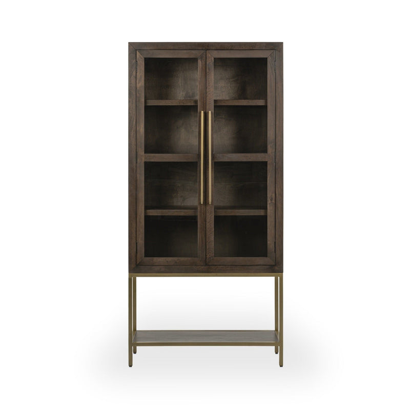 Freemont - Solid Wood Tall Cabinet - Kona Brown - R&R Furniture Gallery (Fountain Valley, CA)