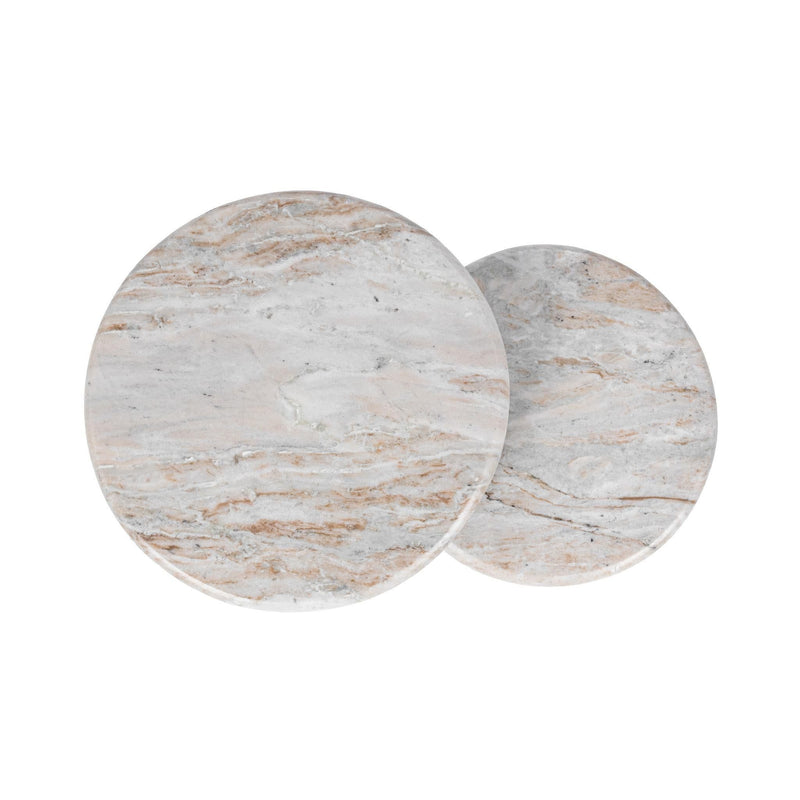 Huxley - Marble Round Accent Table - R&R Furniture Gallery (Fountain Valley, CA)