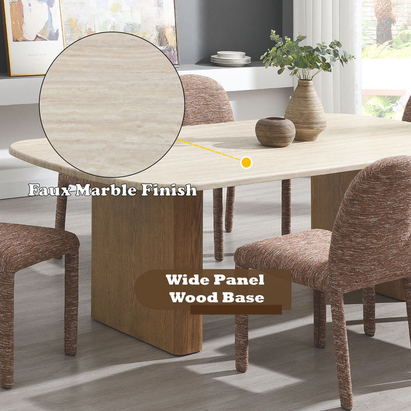 Lidi - Dining Table - Brown / Natural - R&R Furniture Gallery (Fountain Valley, CA)