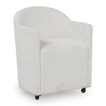 Radkin - Dining Upholstered Arm Chair (Set of 2) - Burnished Brown - R&R Furniture Gallery (Fountain Valley, CA)