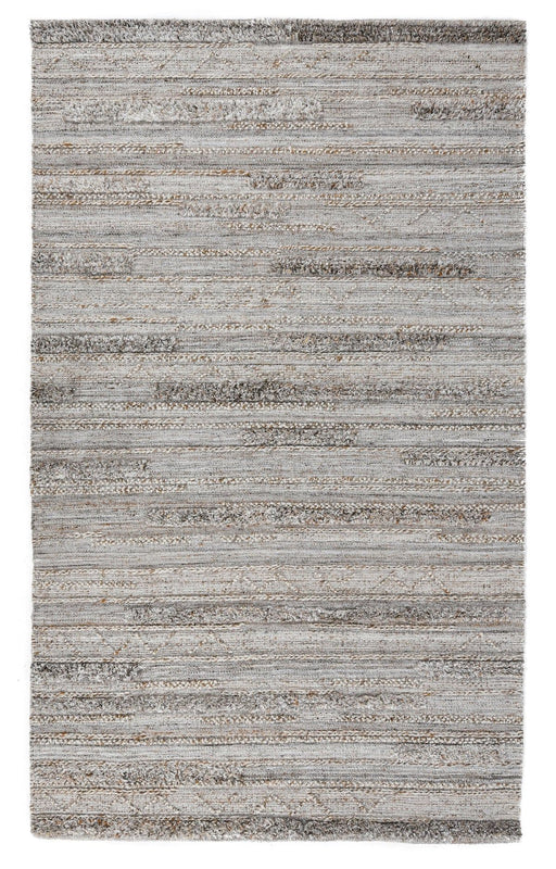 Classic Home Fallon indoor/outdoor rug with a geometric pattern, suitable for indoor and outdoor spaces, in neutral tones.