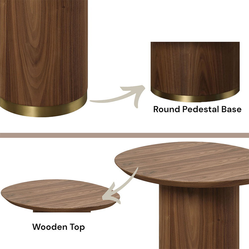 Willene - End Table - Walnut - R&R Furniture Gallery (Fountain Valley, CA)