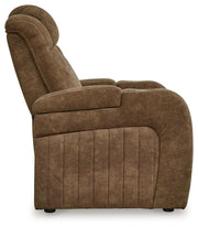 Wolfridge - Power Recliner/Adj Headrest - Brindle - R&R Furniture Gallery (Fountain Valley, CA)