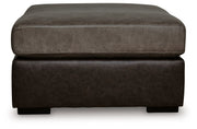 Castille Way - Oversized Accent Ottoman - Fossil - R&R Furniture Gallery (Fountain Valley, CA)