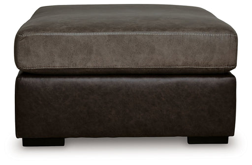 Castille Way - Oversized Accent Ottoman - Fossil - R&R Furniture Gallery (Fountain Valley, CA)