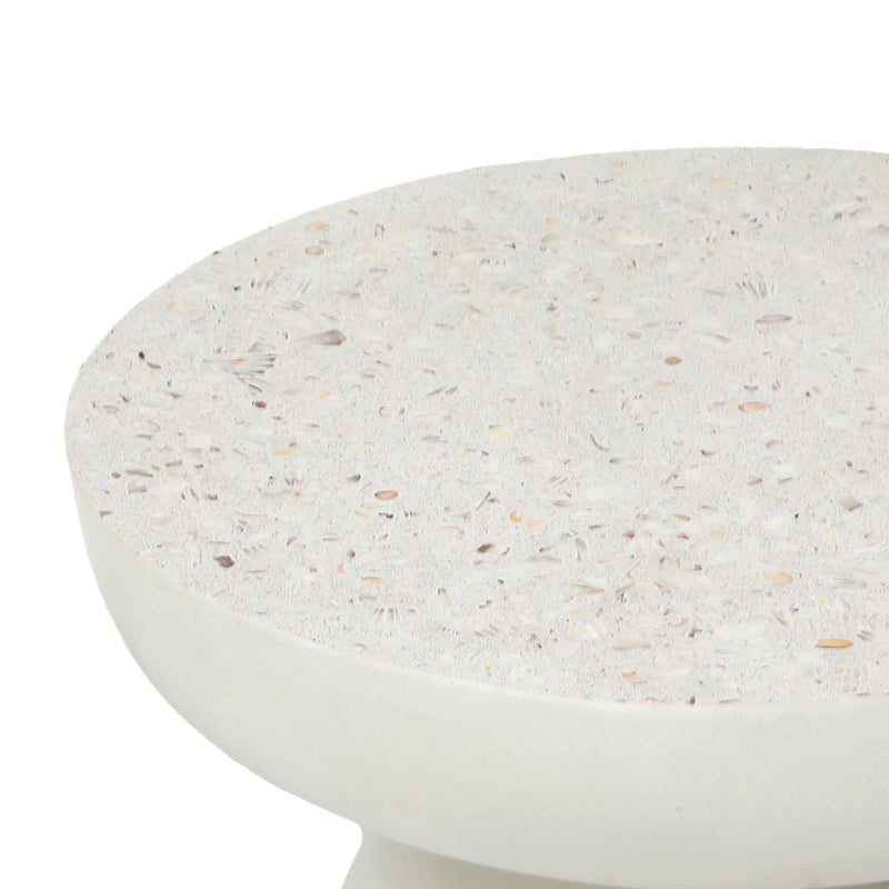 Gill - Outdoor Side Table - White