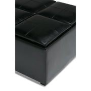Avalon - Square Coffee Table, Storage Ottoman - R&R Furniture Gallery (Fountain Valley, CA)