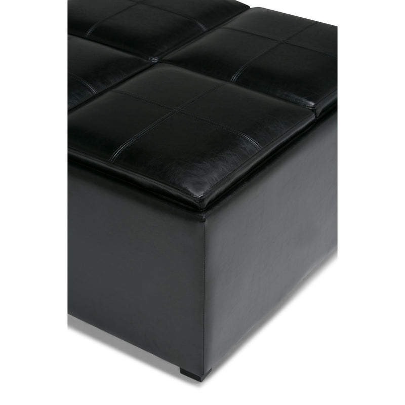 Avalon - Square Coffee Table, Storage Ottoman - R&R Furniture Gallery (Fountain Valley, CA)