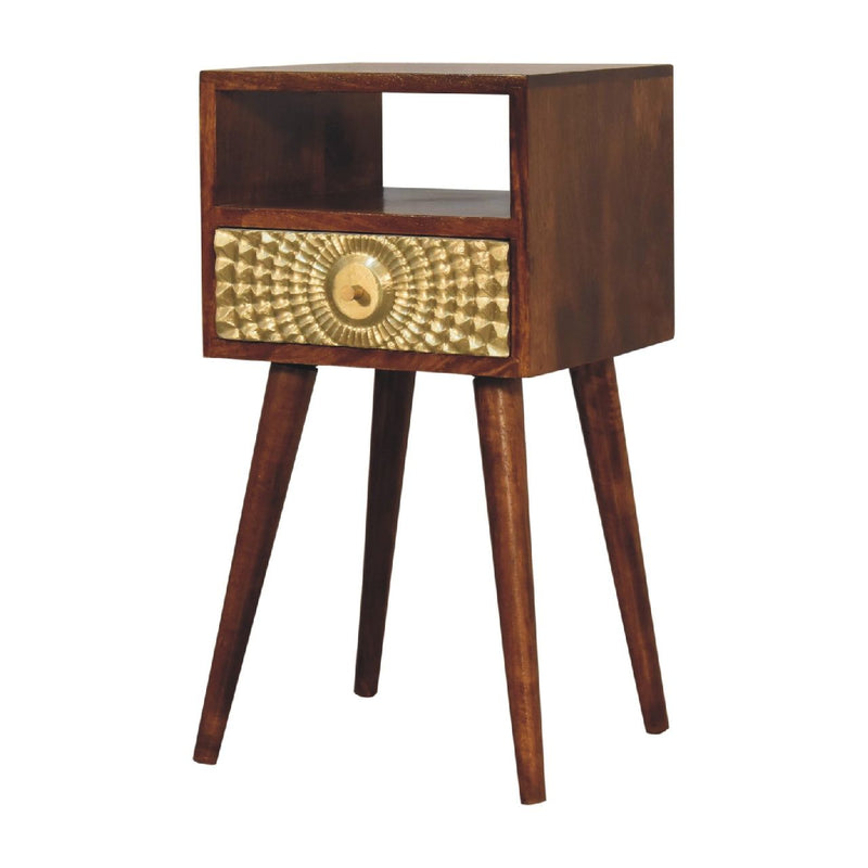 Eden - Mini Nightstand - Chestnut - R&R Furniture Gallery (Fountain Valley, CA)