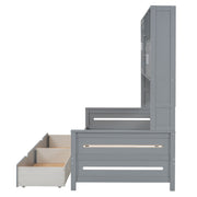 Daybed With All-In-One Cabinet And Shelf - R&R Furniture Gallery (Fountain Valley, CA)