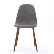 Modern Minimalist Fabric Dining Chair With Iron Legs - R&R Furniture Gallery (Fountain Valley, CA)