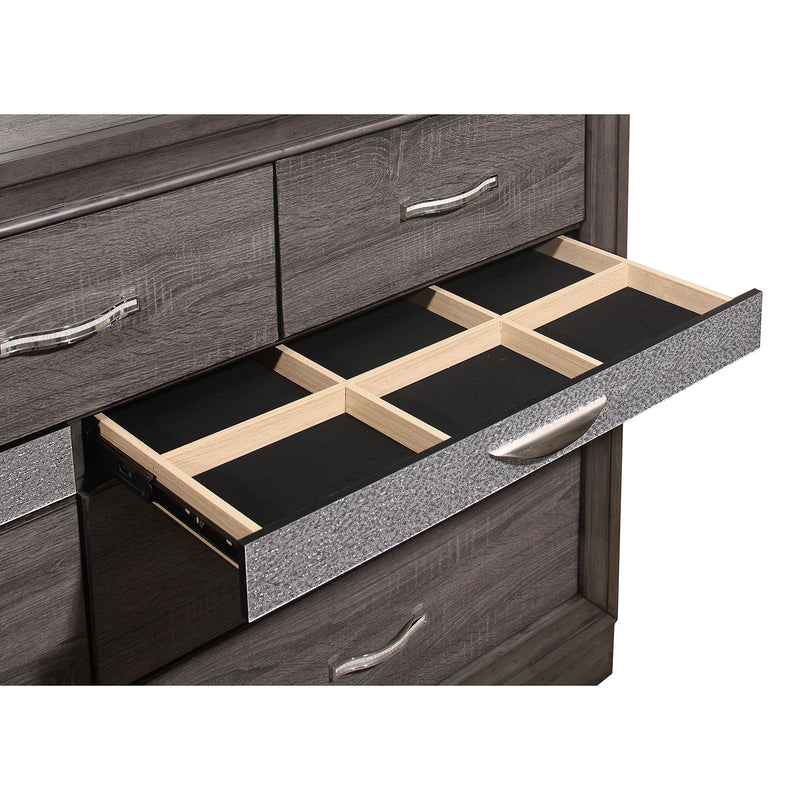 Ryder - Sparkle Dresser - Gray - R&R Furniture Gallery (Fountain Valley, CA)