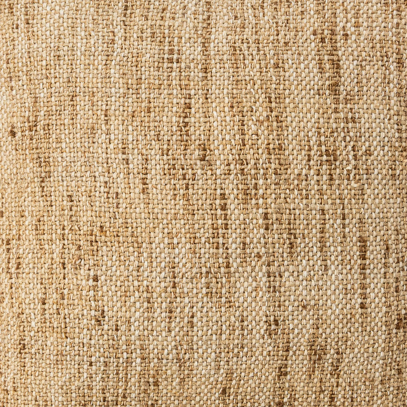Classic Home Mecca 22x22 inch natural accent pillow with textured fabric and plush filling, perfect for sofa or bed décor.