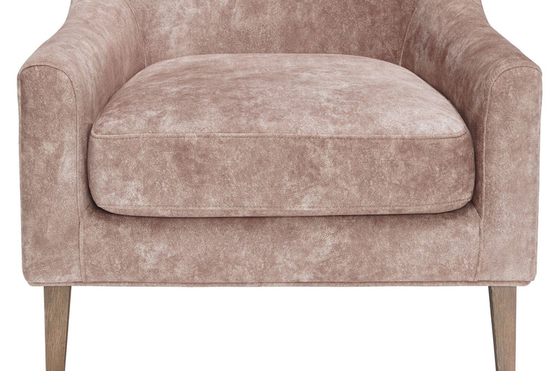 Hi Back Accent Chair - Light Brown - R&R Furniture Gallery (Fountain Valley, CA)