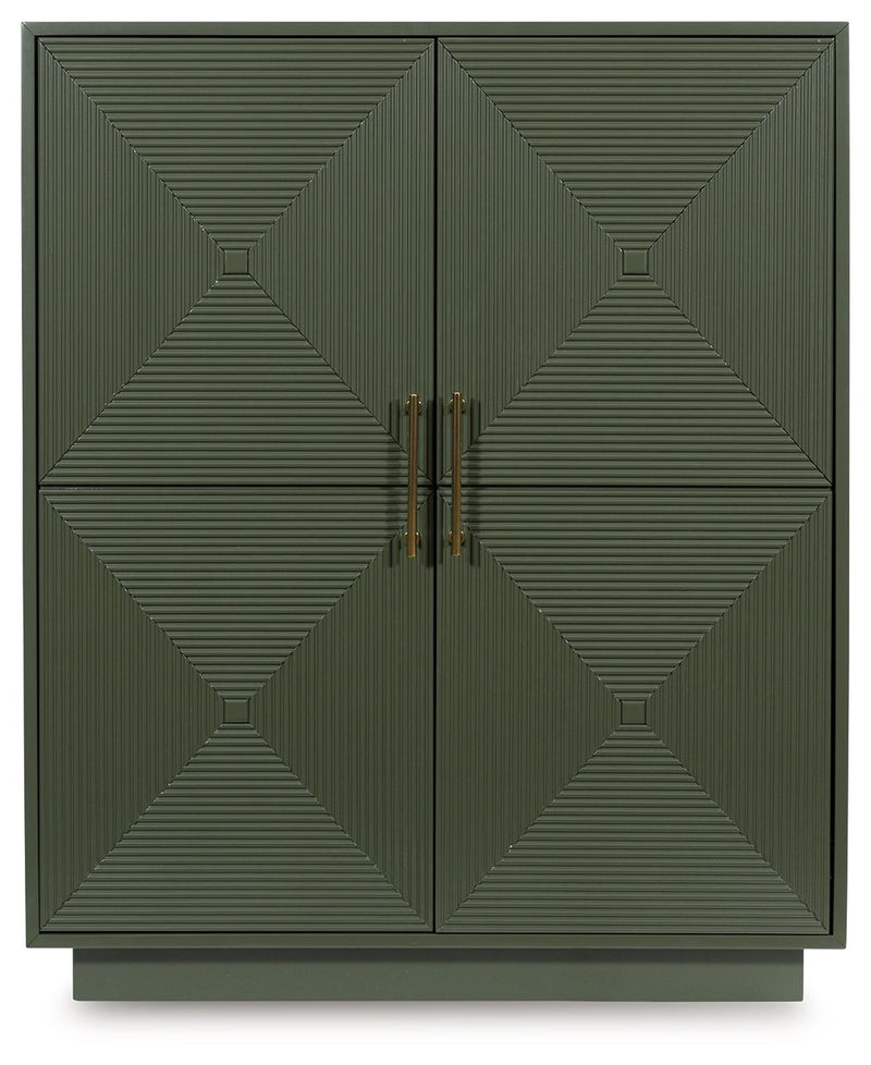 Geirwood - Accent Cabinet - Dark Green - R&R Furniture Gallery (Fountain Valley, CA)