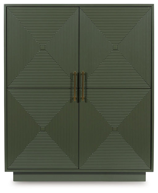 Geirwood - Accent Cabinet - Dark Green - R&R Furniture Gallery (Fountain Valley, CA)