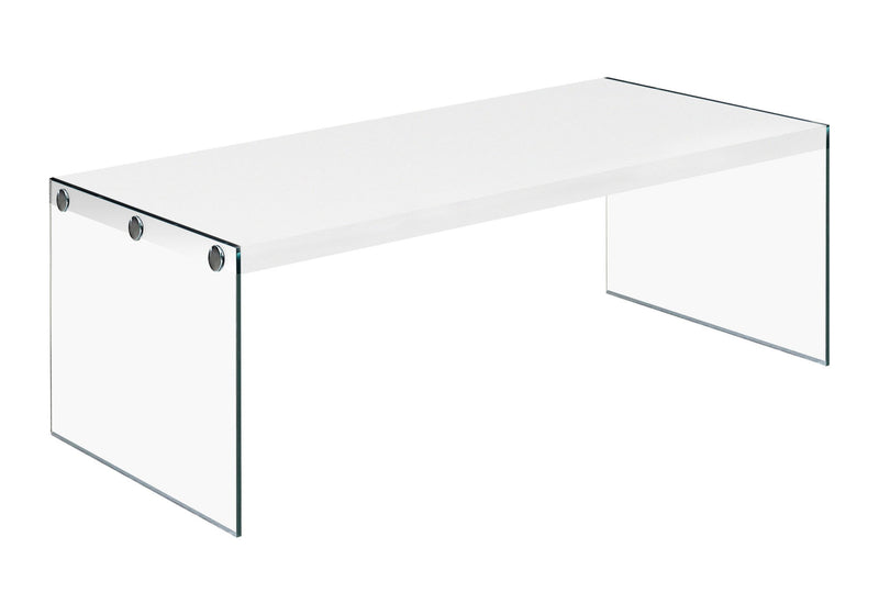 Coffee Table Rectangular For Living Room Clear Tempered Glass - R&R Furniture Gallery (Fountain Valley, CA)