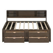 Daybed With 2 Bedside Cabinets, Upper Shelves And 4 Drawers - R&R Furniture Gallery (Fountain Valley, CA)