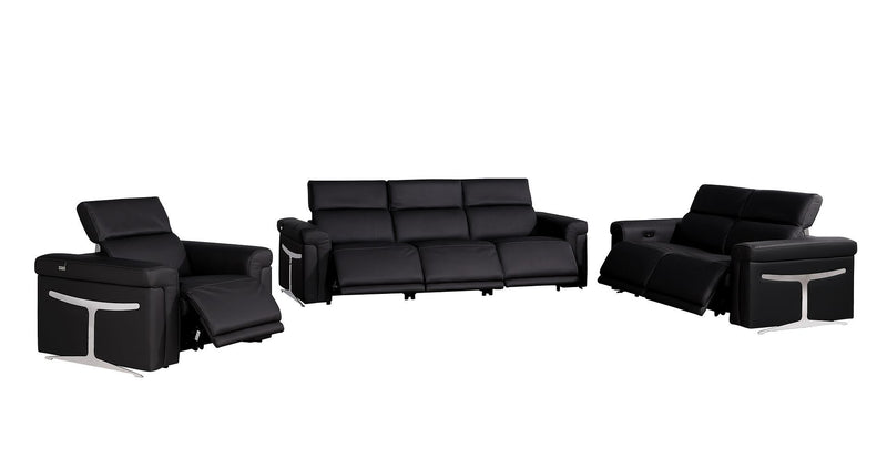 1126 - 6-Piece Modular Power Reclining Sofa, Loveseat & Chair Set In With 6 Power Recliners & Power Headrests