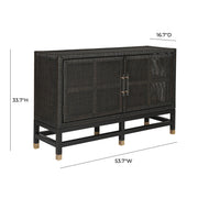 Amara - Woven Rattan Buffet - R&R Furniture Gallery (Fountain Valley, CA)
