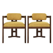 Stylish Indoor Upholstered Wood Dining Chair (Set of 2) - R&R Furniture Gallery (Fountain Valley, CA)