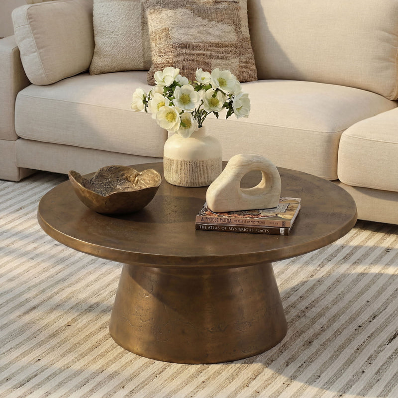 Dimitri - Coffee Table - Antique Brass