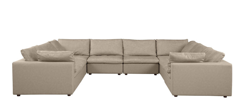 1100 - 8-Piece U-Shaped Sectional In Top-Grain Italian Leather