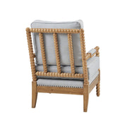Arm Chair With Open Back Spindle Design, Padded Armrests - R&R Furniture Gallery (Fountain Valley, CA)