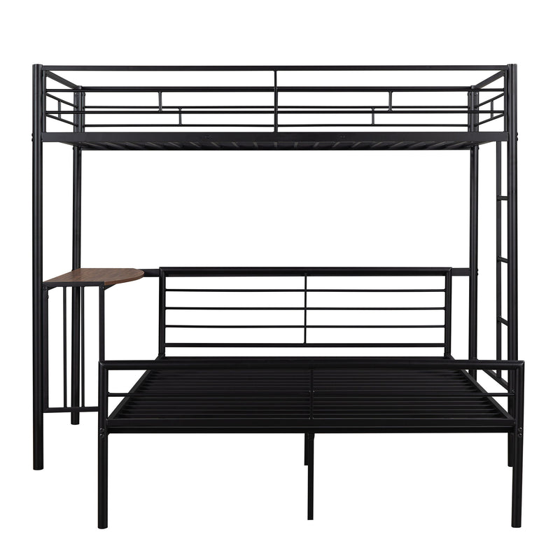 Bunk Bed With Desk, Ladder And Quality Slats For Bedroom - R&R Furniture Gallery (Fountain Valley, CA)