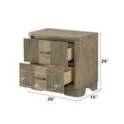 Lakkari - Nightstand - Antique Oak - R&R Furniture Gallery (Fountain Valley, CA)