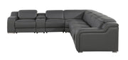 1116 - Power Reclining Italian Leather Sectional - R&R Furniture Gallery (Fountain Valley, CA)