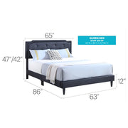 Button Tufted Bed Charming For Cozy Spaces - R&R Furniture Gallery (Fountain Valley, CA)