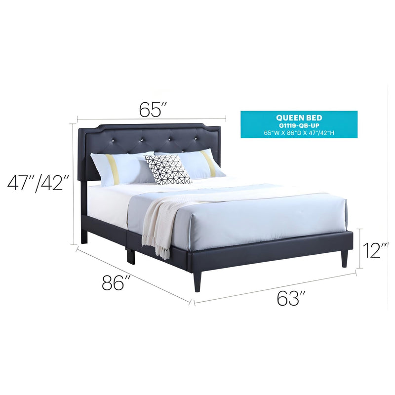 Button Tufted Bed Charming For Cozy Spaces - R&R Furniture Gallery (Fountain Valley, CA)