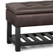 Cosmopolitan - Storage Ottoman Bench With Open Bottom - R&R Furniture Gallery (Fountain Valley, CA)