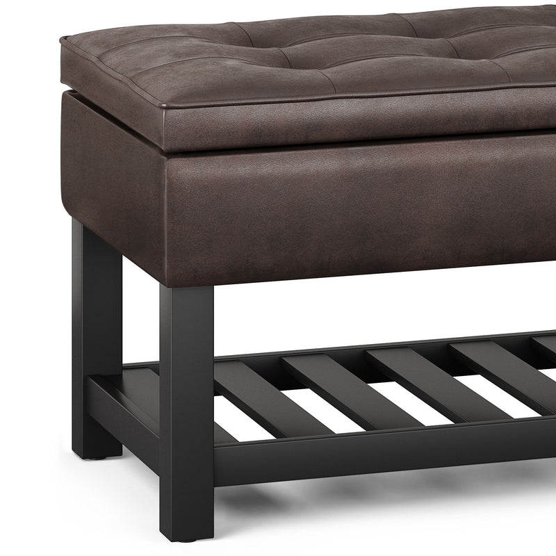 Cosmopolitan - Storage Ottoman Bench With Open Bottom - R&R Furniture Gallery (Fountain Valley, CA)