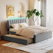 Upholstered Platform Bed With Trundle - R&R Furniture Gallery (Fountain Valley, CA)