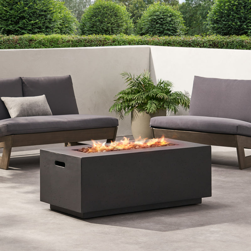Contemporary Outdoor 40, 000 Btu Propane Fire Pit